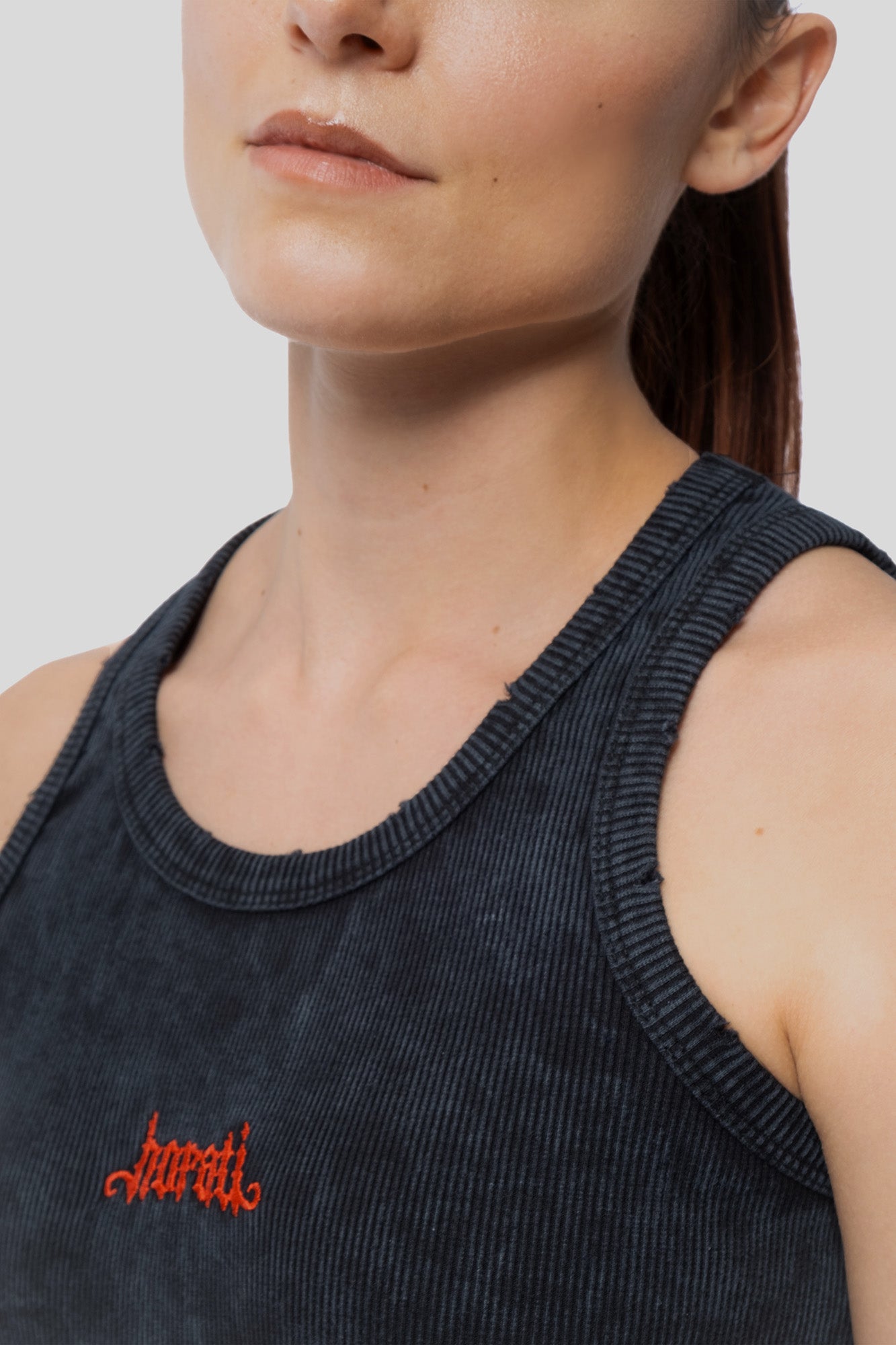 RED Tank Top — Washed Grey - HORATI