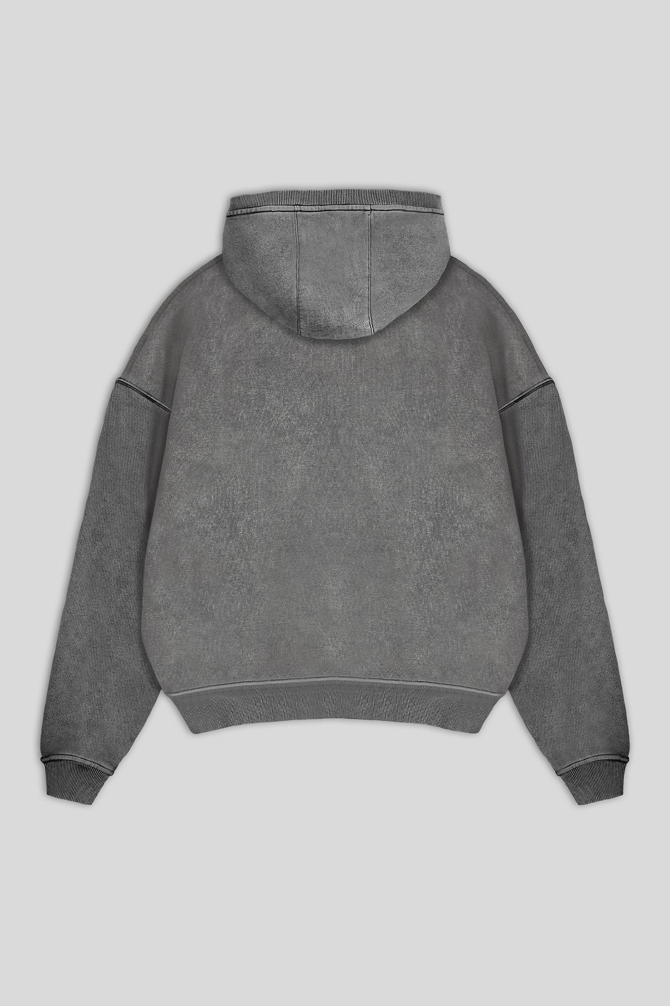 Cropped Zip Hoodie — Grey - HORATI