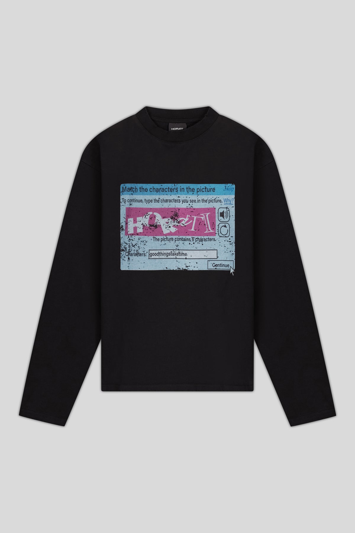 Digital Longsleeve Tee — Black - HORATI