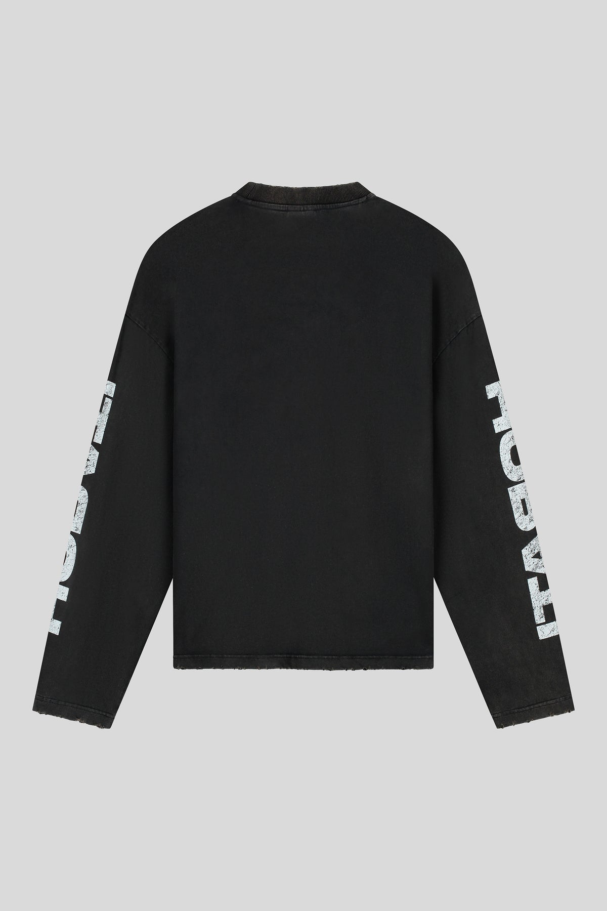 Horati Distressed Longsleeve Zwart – Boxy Fit Heavy Cotton Unisex - HORATI