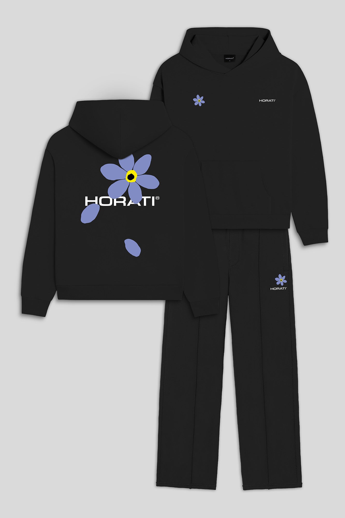 Flower Set — Black - HORATI