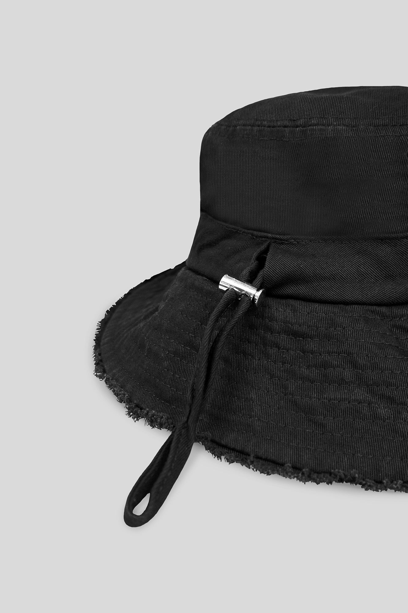 Frayed Sun Hat — Black - HORATI