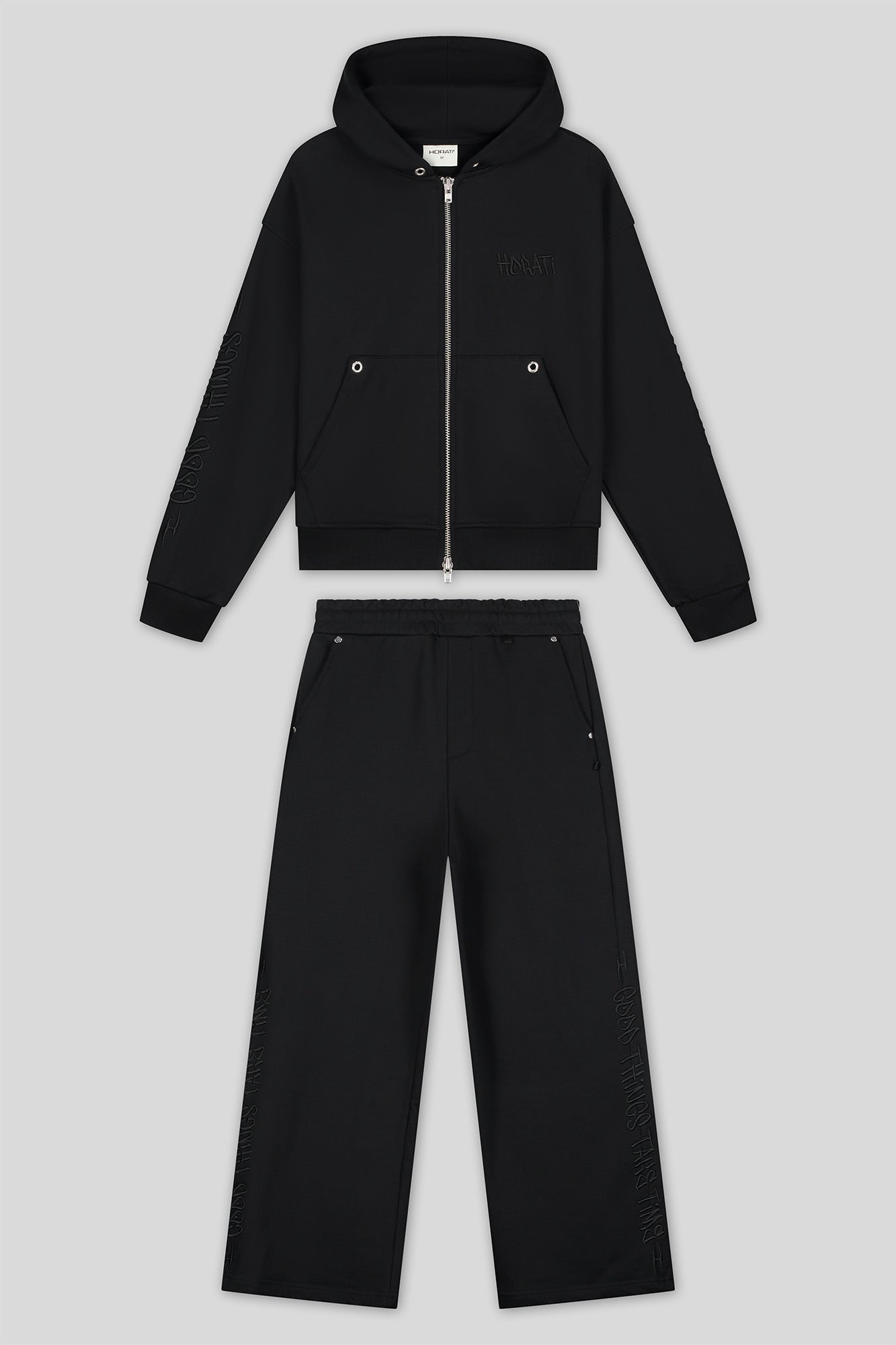 Good Things Jersey Set — Black - HORATI