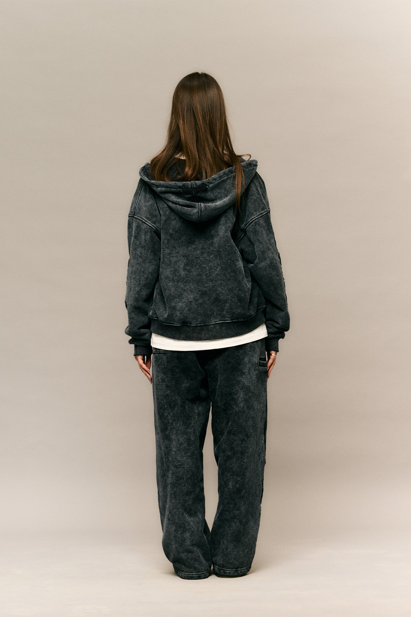 Good Things Zip Hoodie — Washed Grey - HORATI