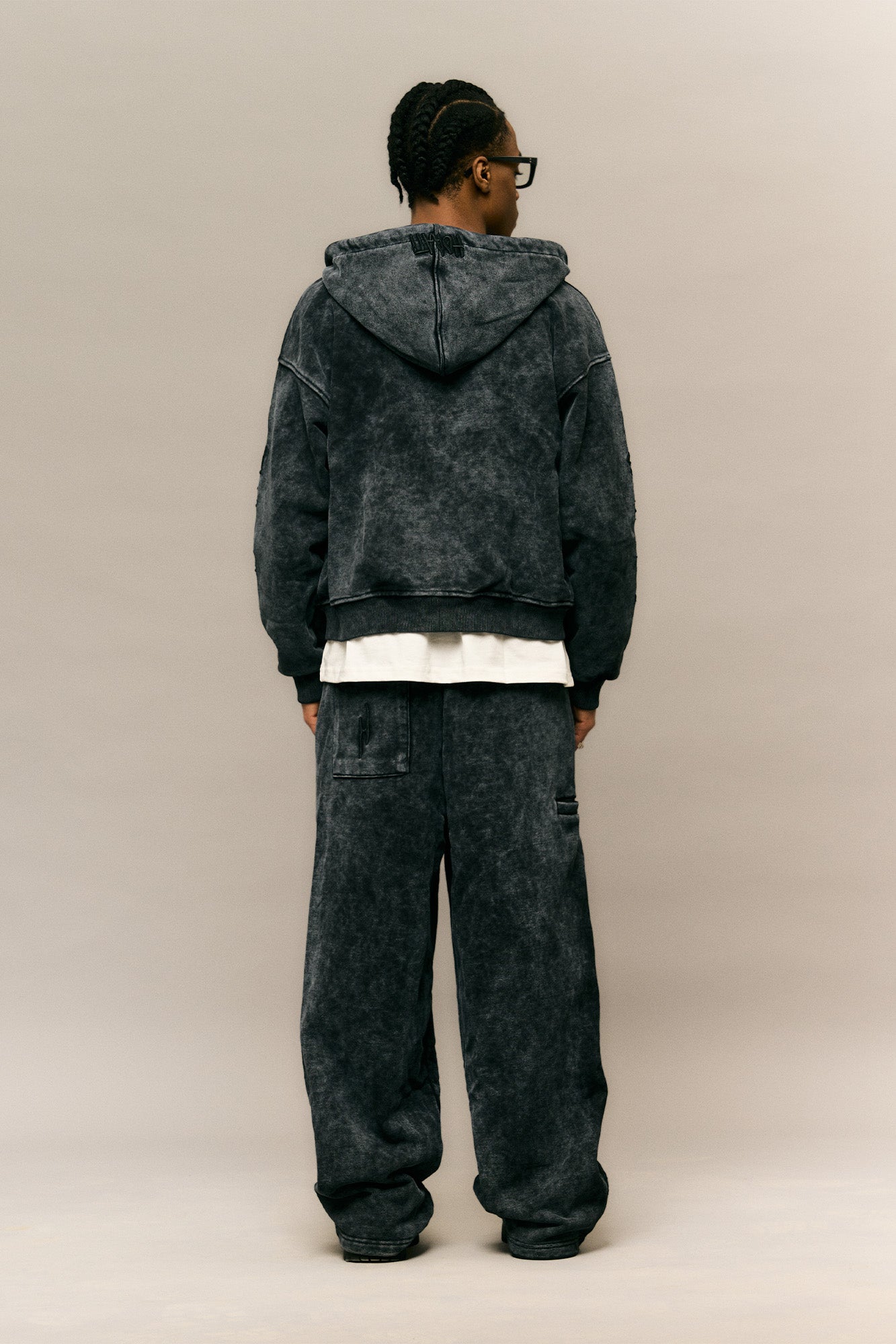 Good Things Zip Hoodie — Washed Grey - HORATI