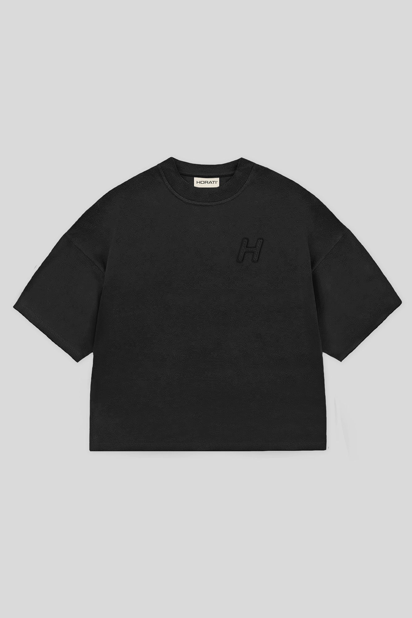 HORATI Streetwear | HORATI Boxy Tee — Black | €80