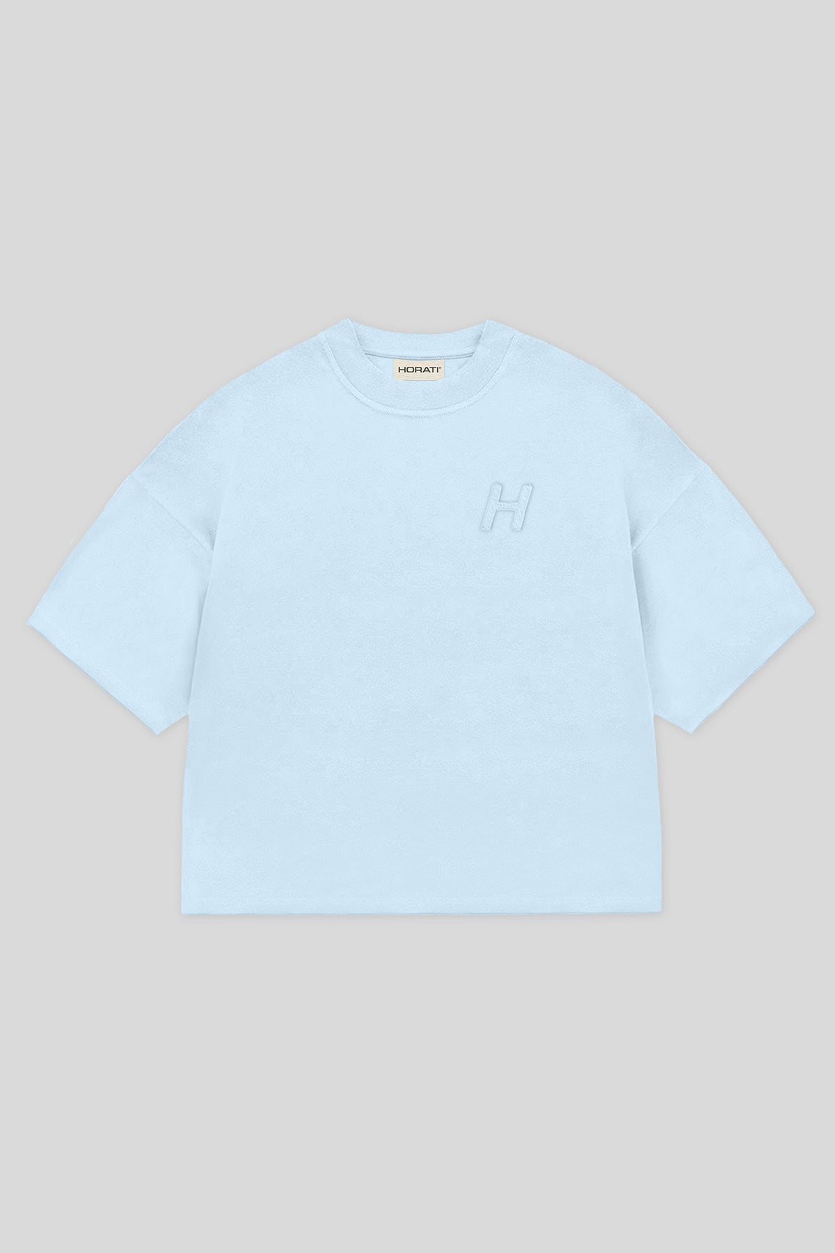 HORATI Boxy Tee — Frost Blue - HORATI