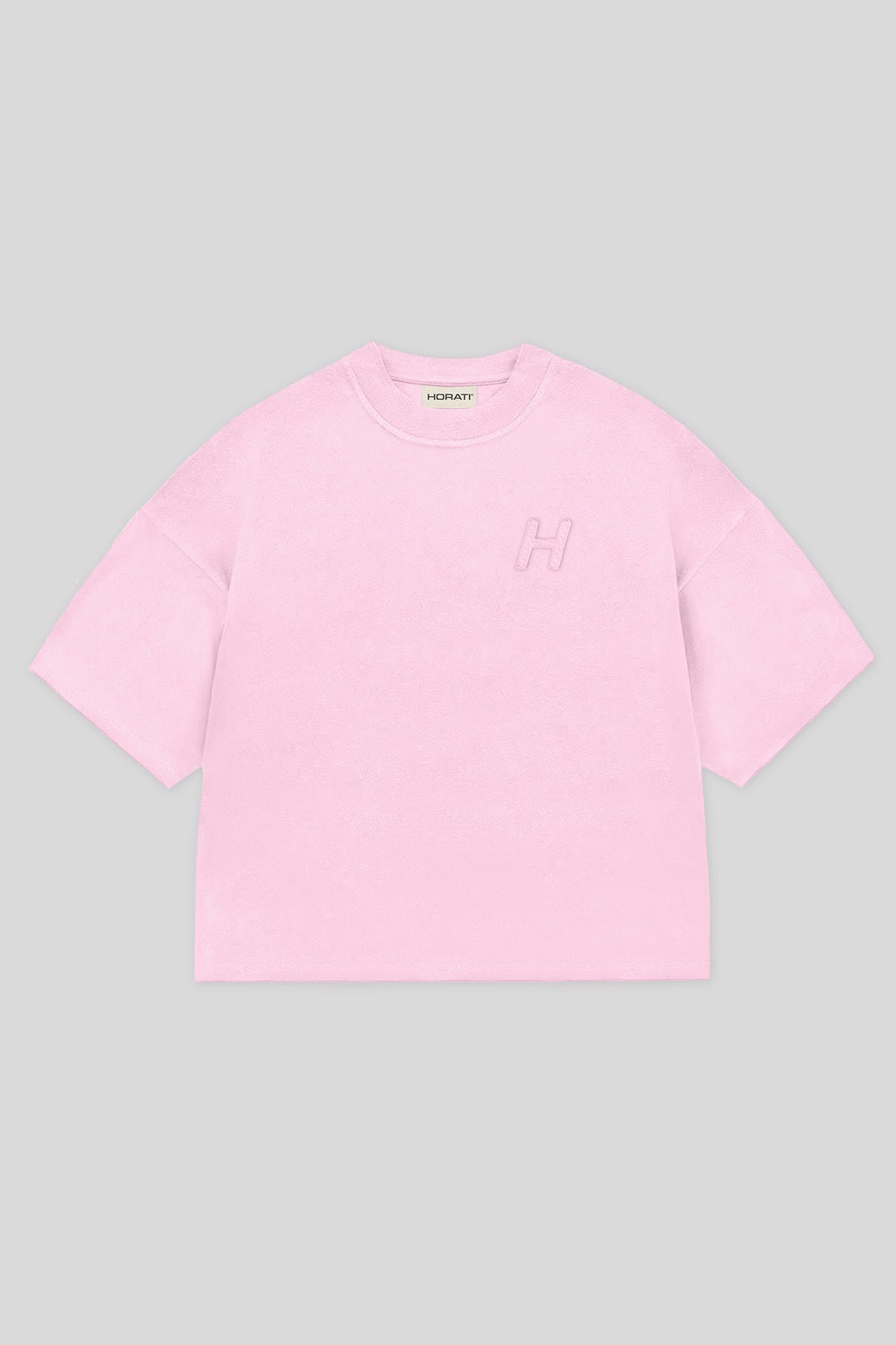 HORATI Boxy Tee — Soft Pink - HORATI