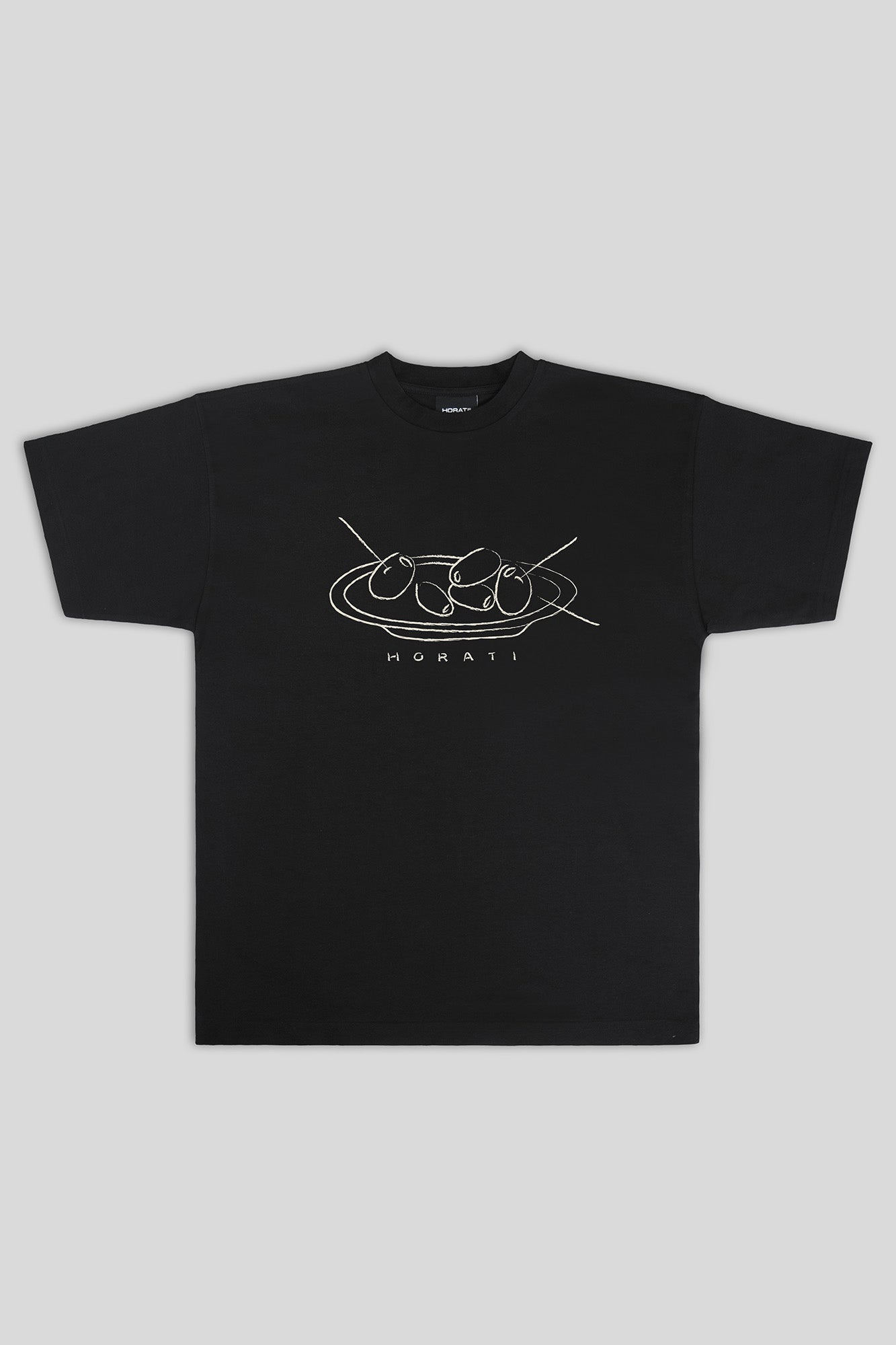 Olive Tee — Black - HORATI