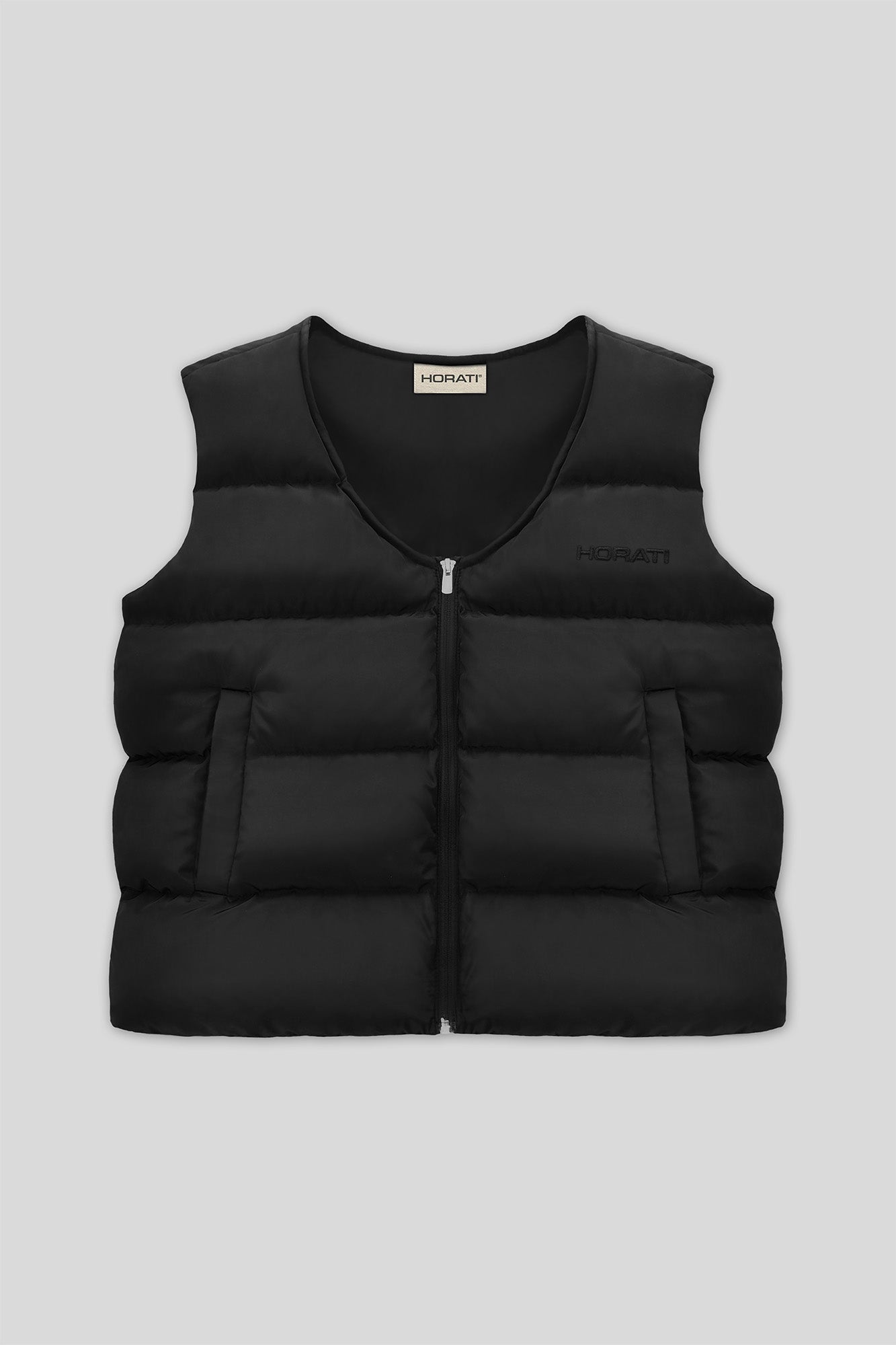 Puffer Vest — Coal Black