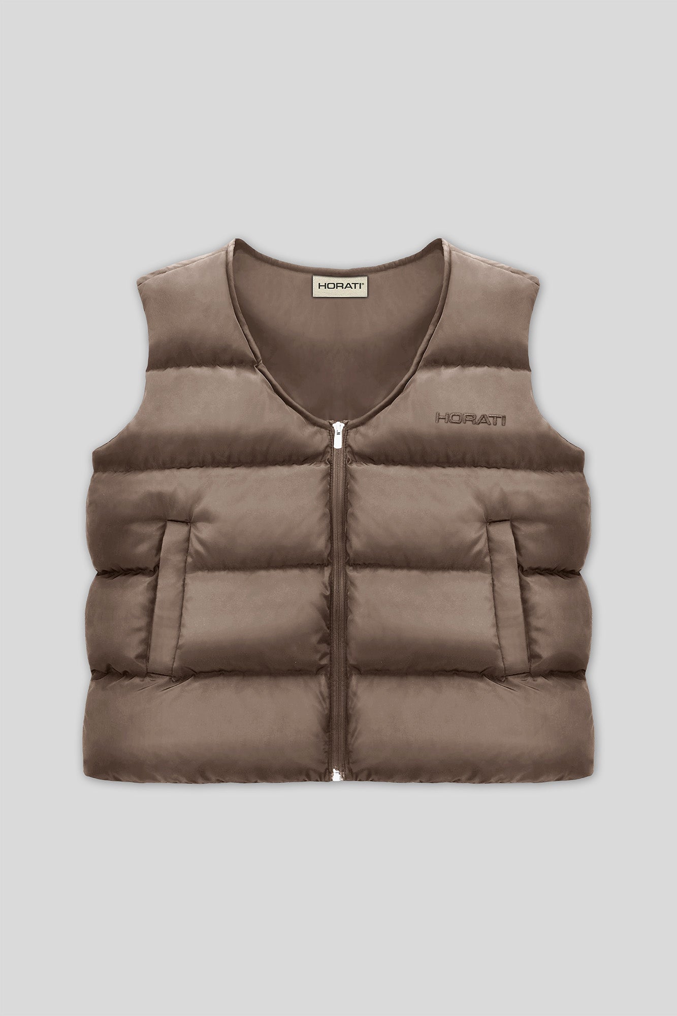 Puffer Vest — Rust Brown - HORATI