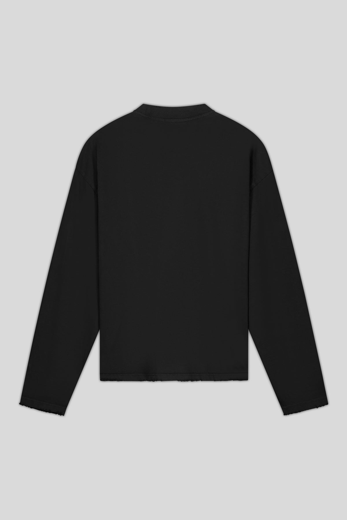 Reverse Longsleeve Tee — Black - HORATI