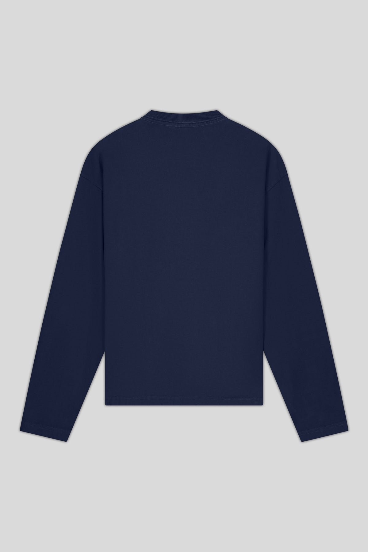Reverse Longsleeve Tee — Navy - HORATI