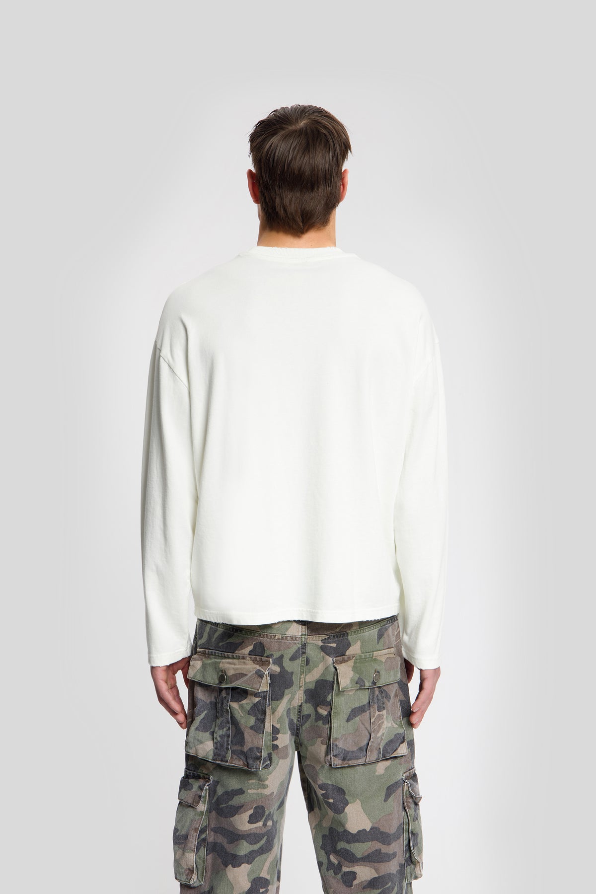 Reverse Longsleeve Tee — Off-White - HORATI