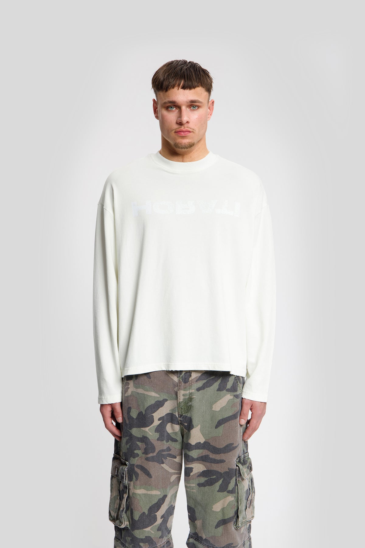 Reverse Longsleeve Tee — Off-White - HORATI