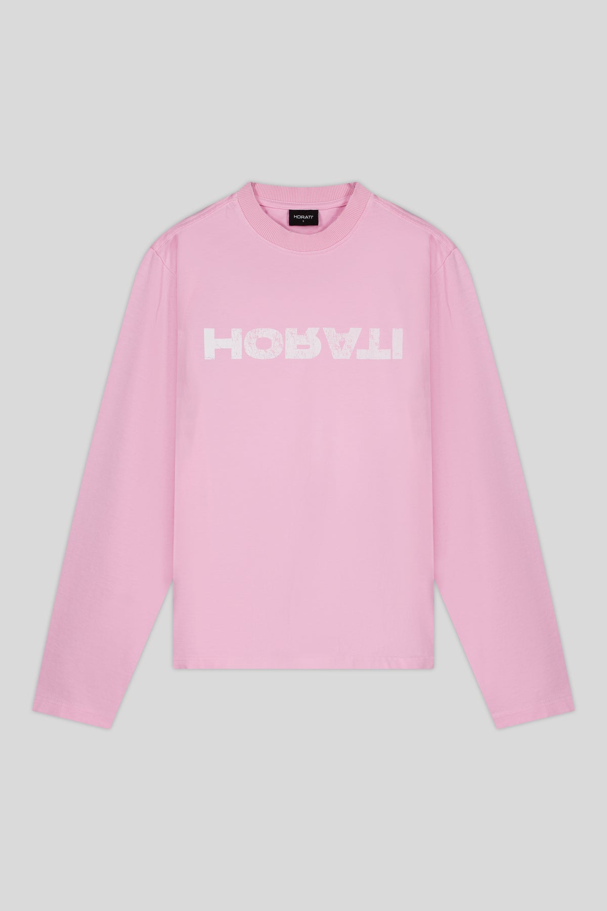 Reverse Longsleeve Tee — Pink - HORATI