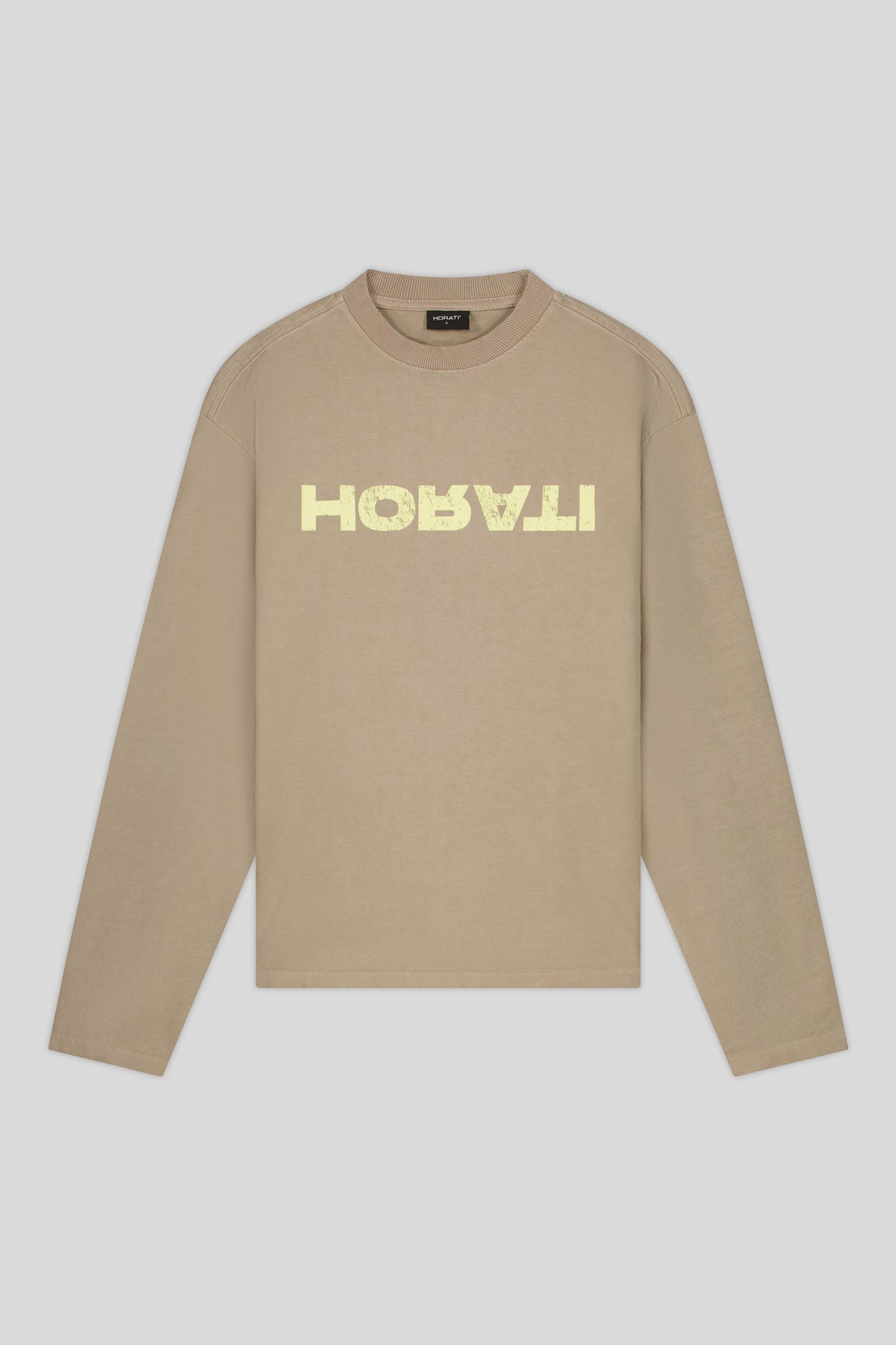 Reverse Longsleeve Tee — Sand - HORATI