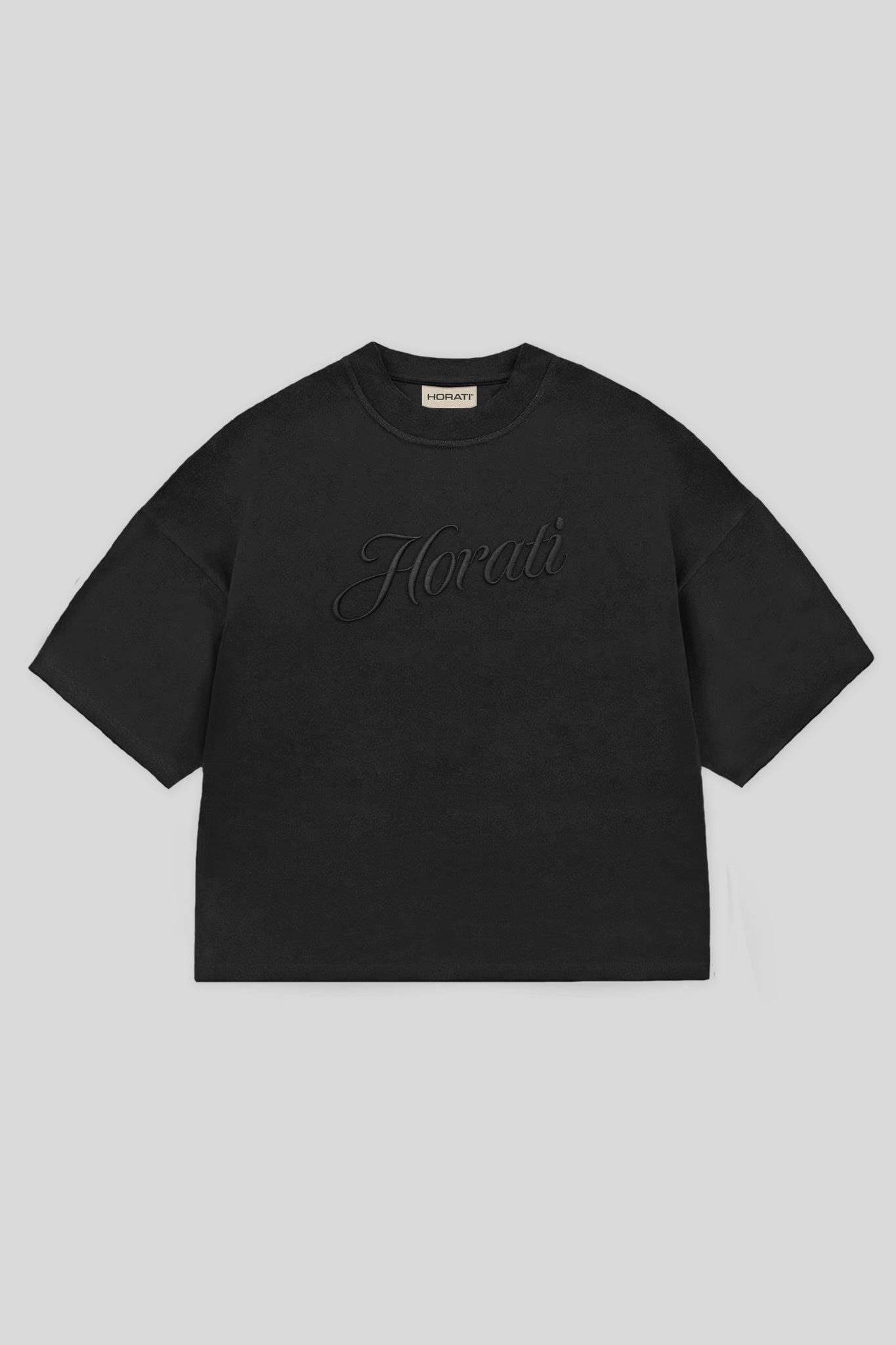 Slanted Classic Tee — Black - HORATI