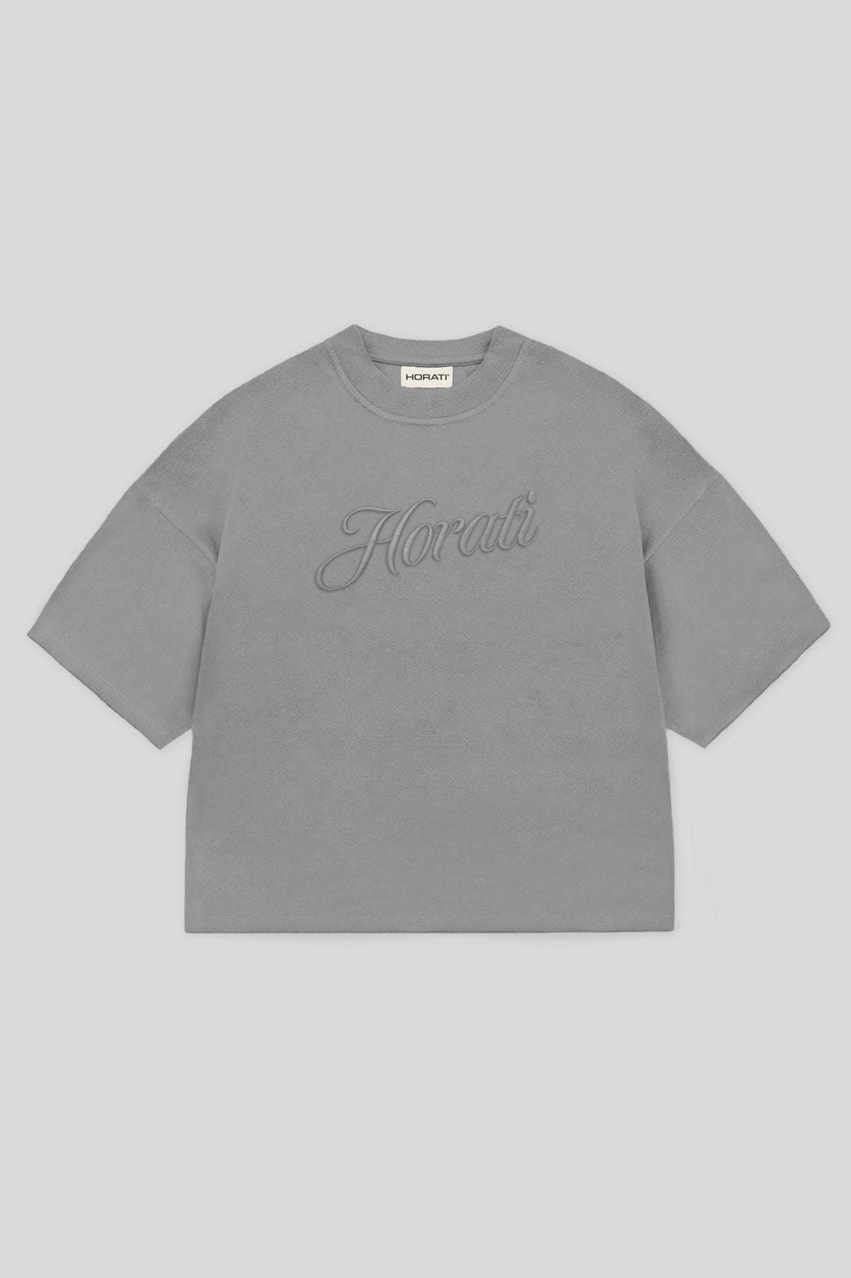 Slanted Classic Tee — Grey - HORATI