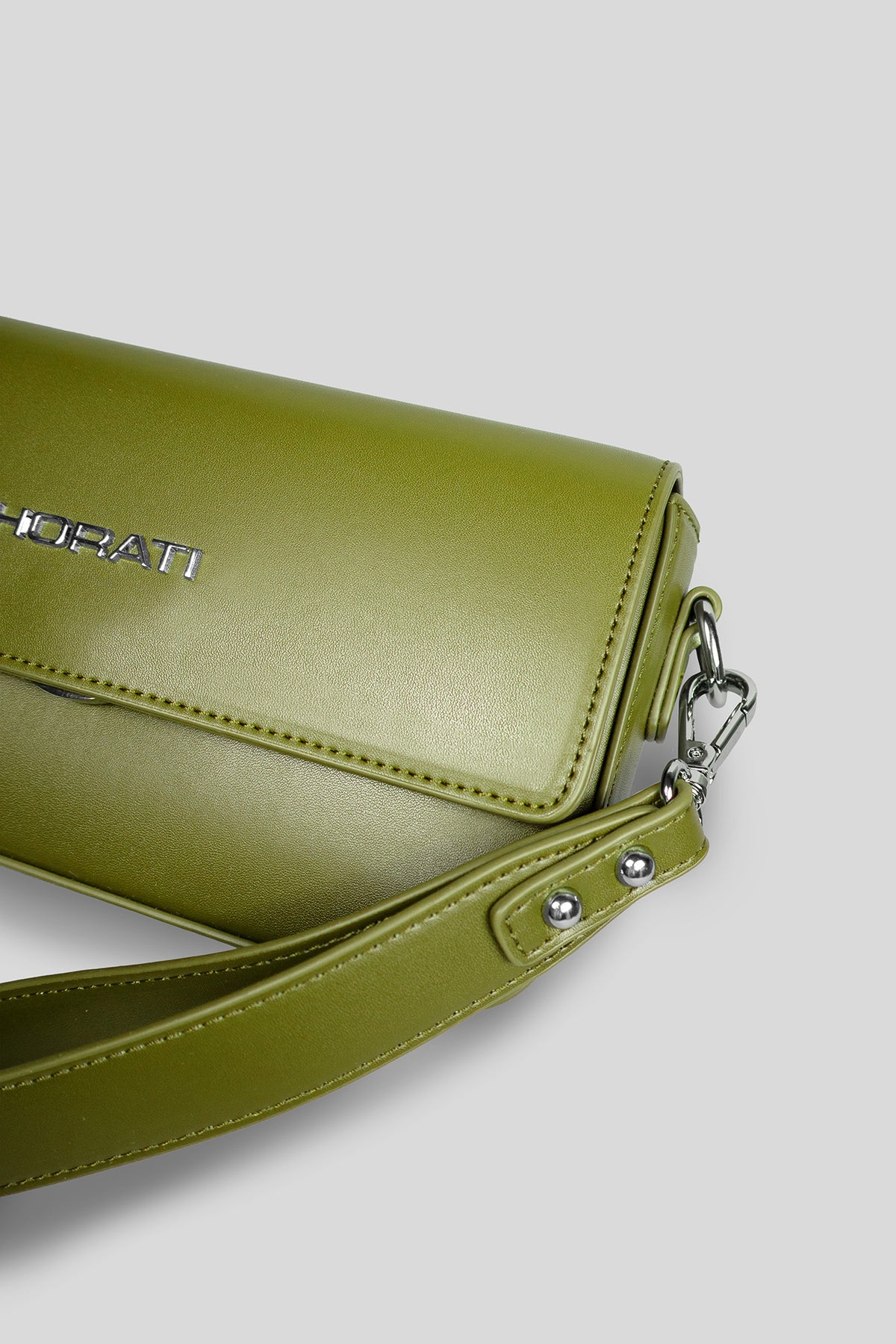 Vegan Leather Bag — Olive - HORATI
