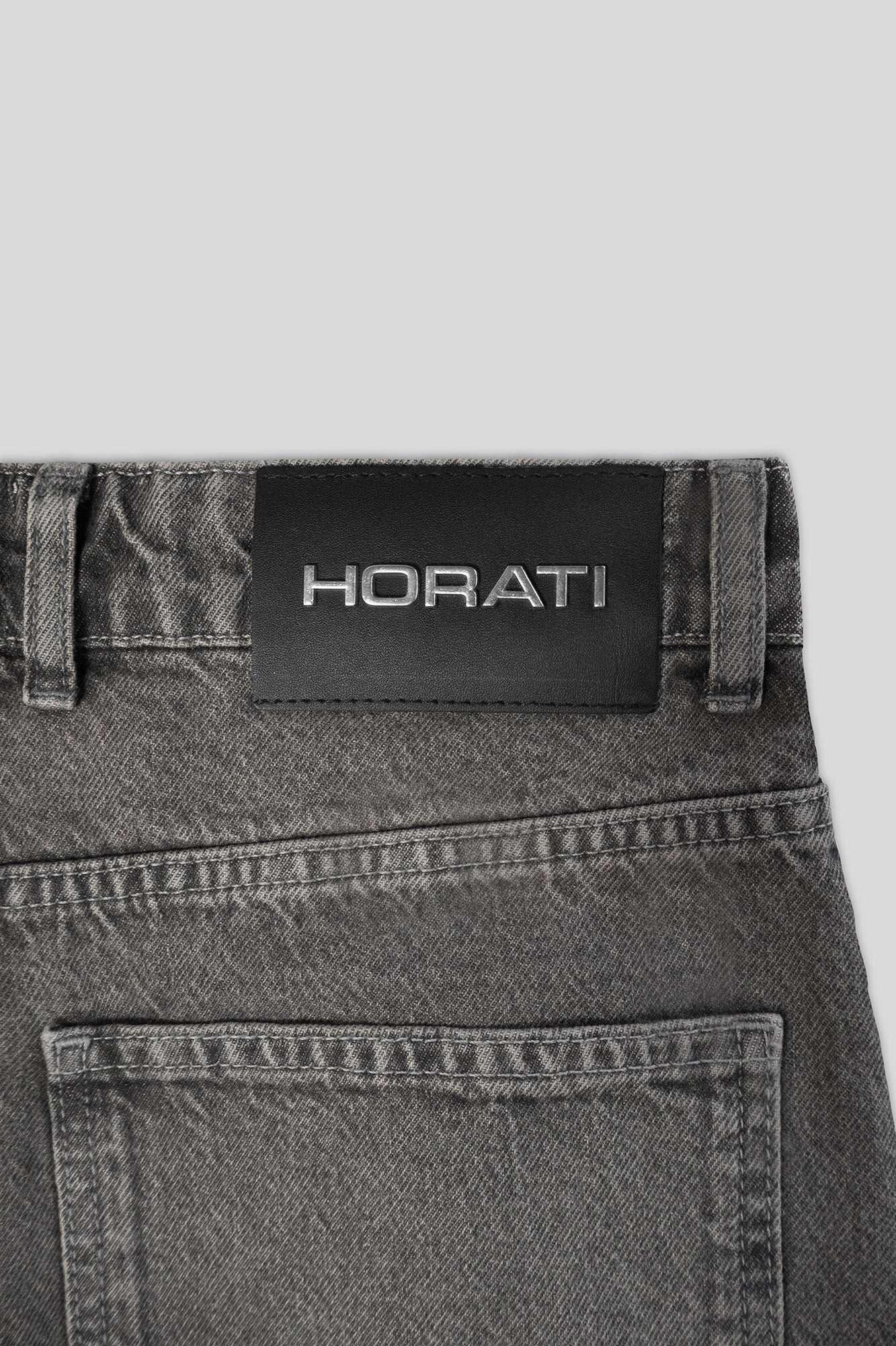 Washed Cargo Jeans — Fog Grey - HORATI