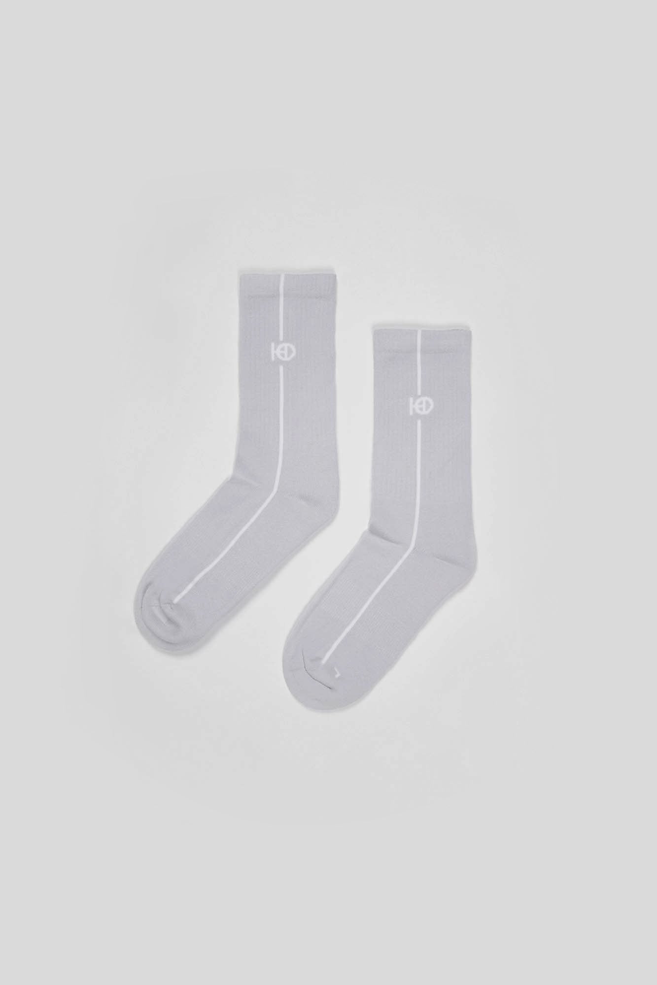 Stripe Socks Dove Gray - HORATI